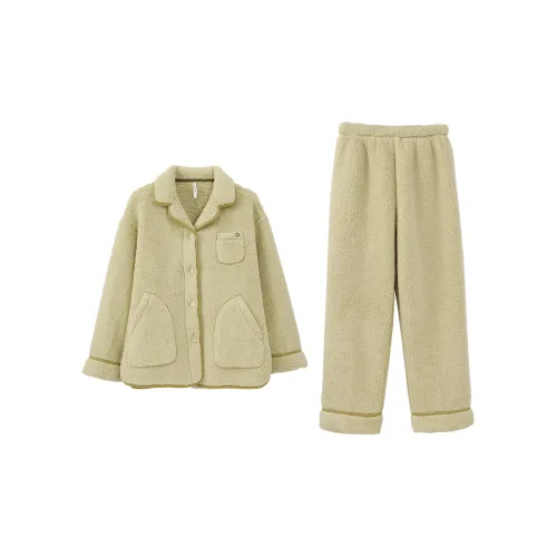 Aannsfam Pajama Комплект Женский Темный Травяной Зеленый