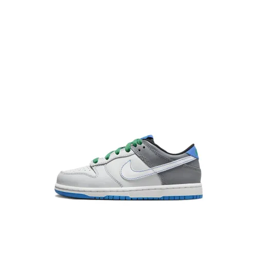 Nike Dunk Low Anti KICK Амортизация Низкий Топ Детские Скейтбординги Серо-голубой для детей 3-7 лет