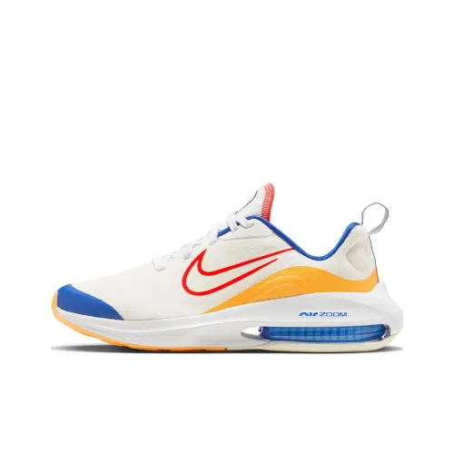 Nike Air Zoom Arcadia 2 Slip-on Устойчивый к истиранию Низкий Топ Детская Беговая Обувь Белый Оранжевый Синий