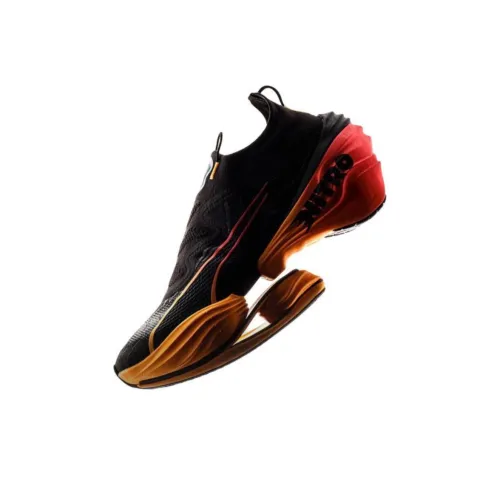 PUMA Fast R Nitro Elite Slip-Resistant Abrasion-Resistant Low-Top Беговые кроссовки Унисекс Желтый