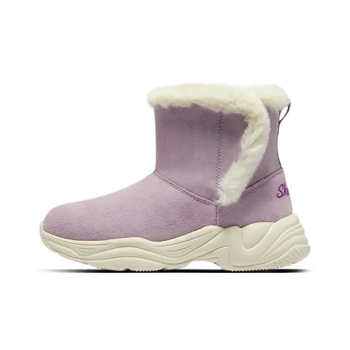 Skechers Термические Амортизирующие Crew Детские Ботинки Фиолетовые Подростки