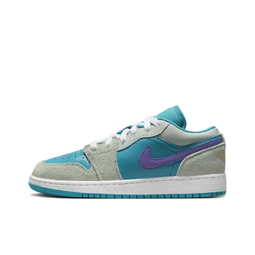 Jordan Air Jordan 1 Детские баскетбольные кроссовки с низким верхом для школьного возраста