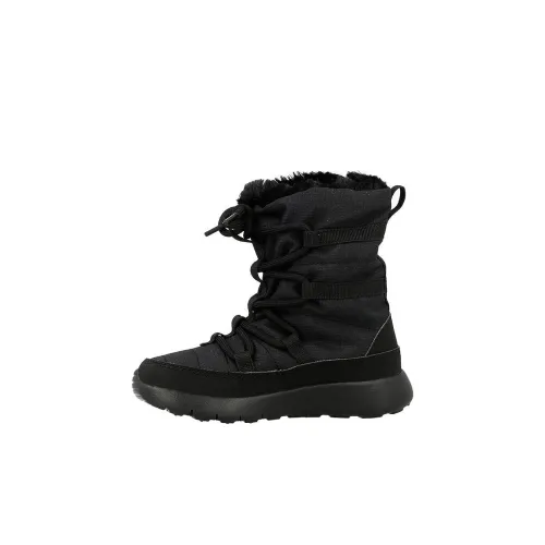 Nike Roshe One Hi TDV Abrasion Resistant Высокие Кроссовки для Младенцев и Малышей Черные Infant And Toddler