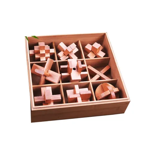 QZMTOY Lu Ban Замок Деревянный ящик Набор Развивающие игрушки