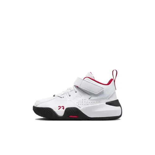 Джордан Stay Loyal Series 2 BP Противоскользящие Анти KICK MID Баскетбольные кроссовки для детей белый и черный