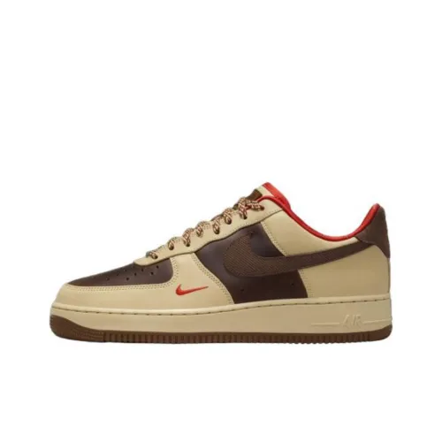 Nike Air FORCE 1 Low Топ Скейтборд Кроссовки Мужские Коричневые