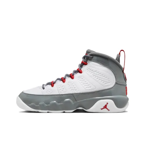 Jordan Air Джордан 9 Амортизация Противоскользящие Устойчивые к истиранию MID Топ Детские Баскетбольные кроссовки