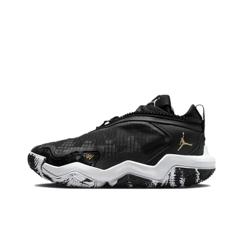 Джордан Why Not .6 'Черный золотой' GS Russell Westbrook 6 Противоскользящий Anti KICK Низкий Топ