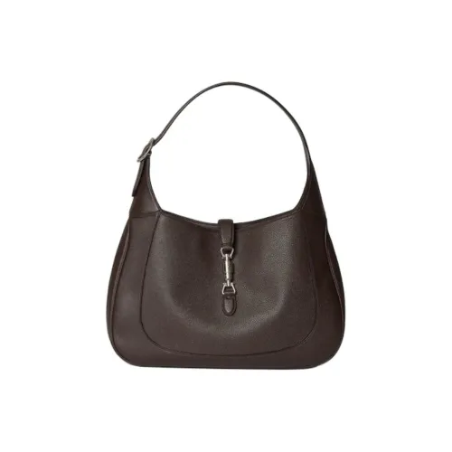 GUCCI Jackie 1961 Кожаная Сумка через плечо большая мужская коричневая