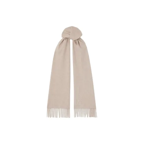 MaxMara Пряжа Knit Scarves Унисекс Бежевый