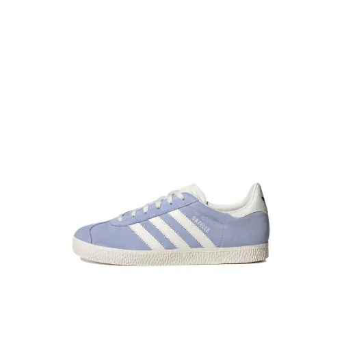 Adidas Originals Gazelle Low Топ Скейтборд Кроссовки Синие Белые Детские