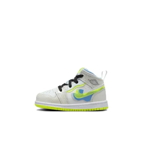 Jordan Air Jordan 1 MID SE 'Платина Tint' TD Амортизация Противоскользящий MID Топ Винтажные баскетбольные кроссовки