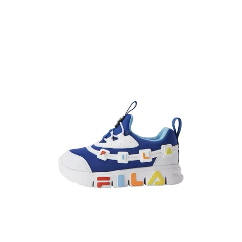 FILA KIDS Kumi Light противоскользящая и устойчивая к истиранию низкая обувь для малышей белого и синего цвета для младенцев и малышей