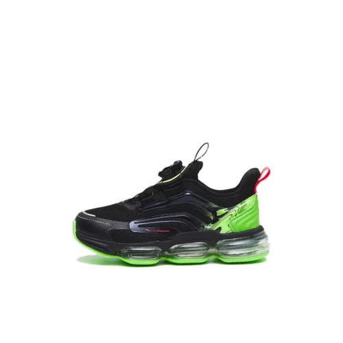 ANTA Противоскользящие Износостойкие Низкие Беговые Кроссовки Черные Зеленые для Дети Возрастом 3-7 Лет