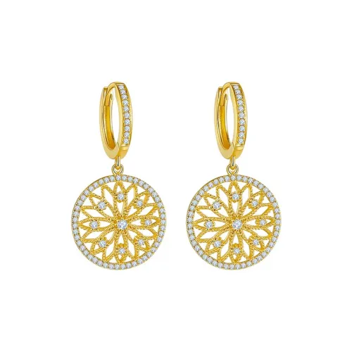 Серьги XIUJUEYINYUAN DL из медного сплава женские