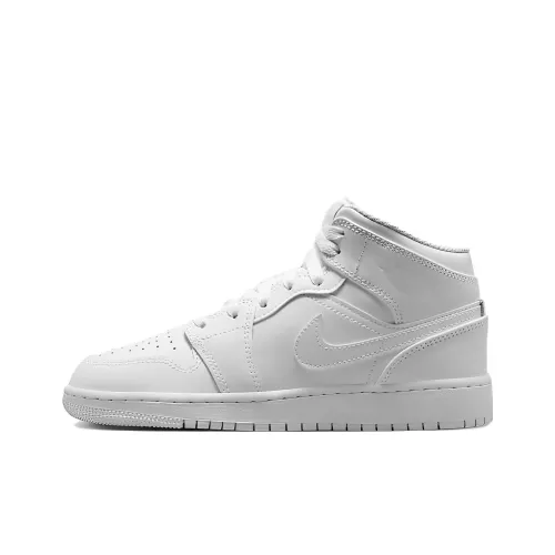Jordan Air Jordan 1 Детские баскетбольные кроссовки MID Топ Унисекс