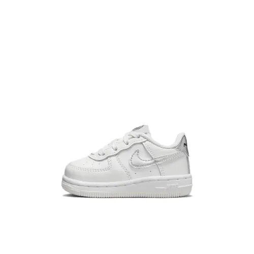 Nike Air Force 1 SE Slip Resistant Abrasion Resistant Легкий Low Топ Кроссовки для скейтбординга Белый Infant And Toddler
