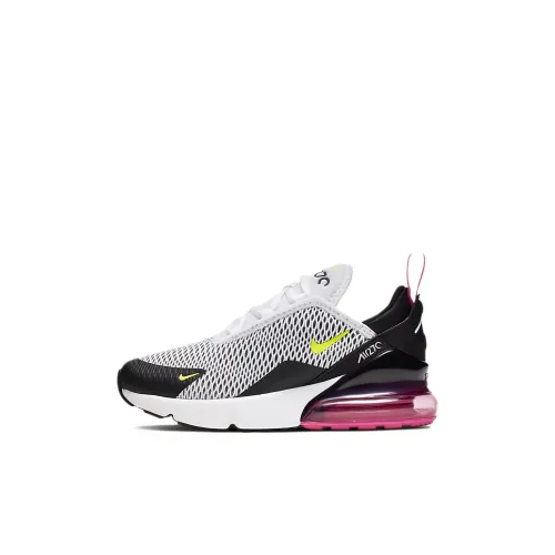Nike Air Max 270 Ps Спортивная повседневная обувь Черный белый Для детей в возрасте 3-7 лет