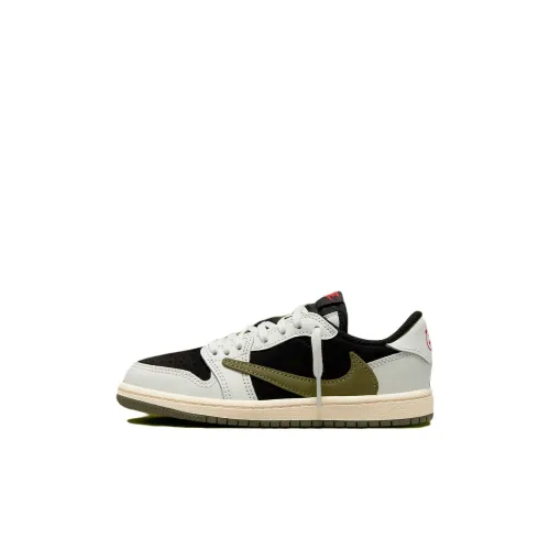 Jordan Air Jordan 1 Детские баскетбольные кроссовки Low Топ Пре-школа