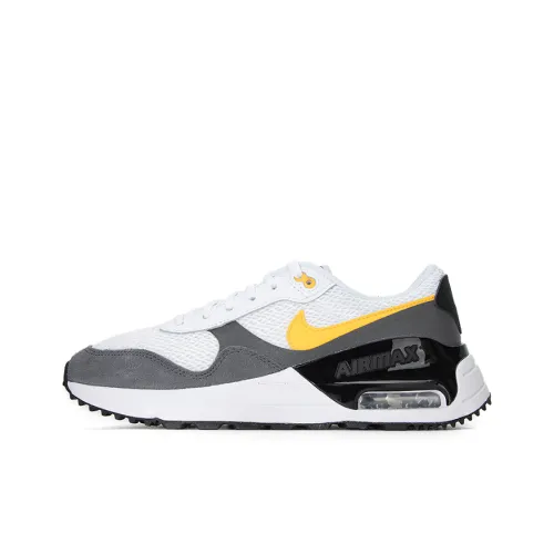 Nike Air Max SYSTM BG Устойчивый к истиранию Дышащий Низкий Топ КIDS Лайфстайл Обувь Черный Белый