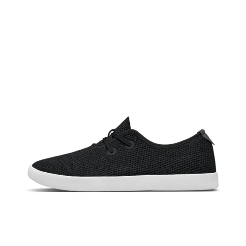 Allbirds Tree Skippers Slip-resistant Abrasion-resistant Low Top Skateboard Shoes Women's Obsidian Black Allbirds Tree Skippers Противоскользящие Устойчивые к истиранию Низкие Кеды для скейтбординга Женские Обсидиан Черный