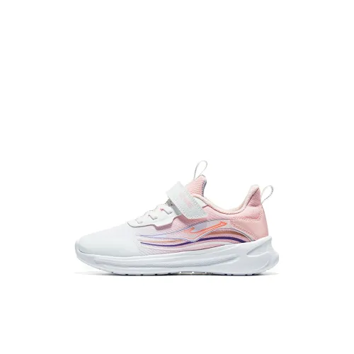 ERKE KIDS Fudan Technology Низкий Топ Детская Беговая Обувь Белый Розовый Малыш