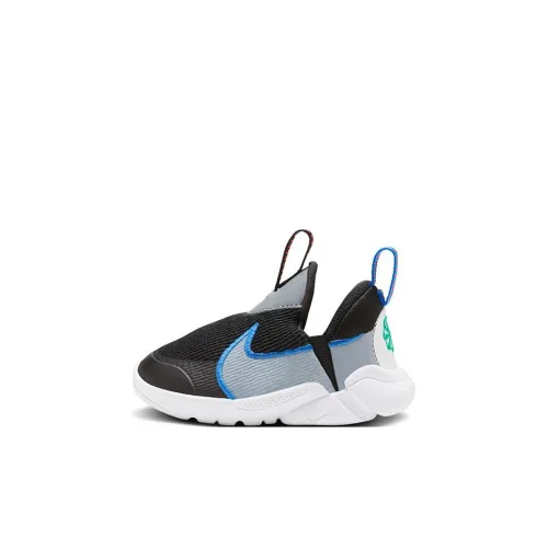 Nike Flex Plus 2 TD Устойчивая к истиранию Низкая Обувь для младенцев и малышей Черная Серый Infant And Toddler
