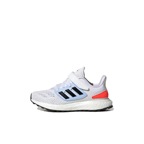 Adidas Pureboost 22 C Устойчивый к истиранию Низкий Топ Детская Беговая Обувь Белый Синий Дети Возрастом 3-7 Лет