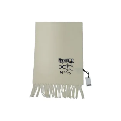 MOSCHINO Шерсть Трикотаж Шарфы Женские Серый Зеленый