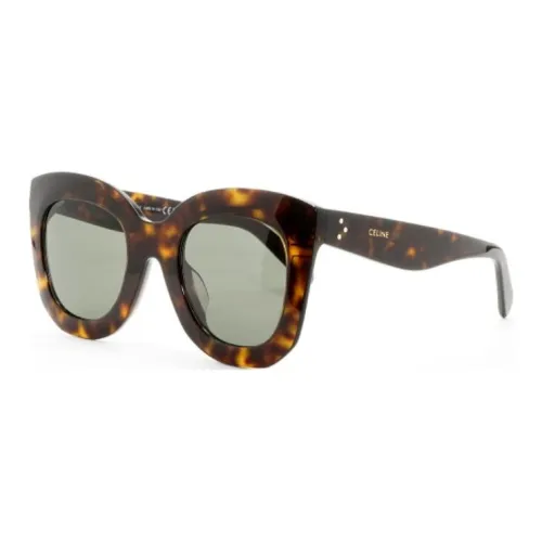 CELINE Кошачий глаз Солнцезащитные очки Женские Черепаховый