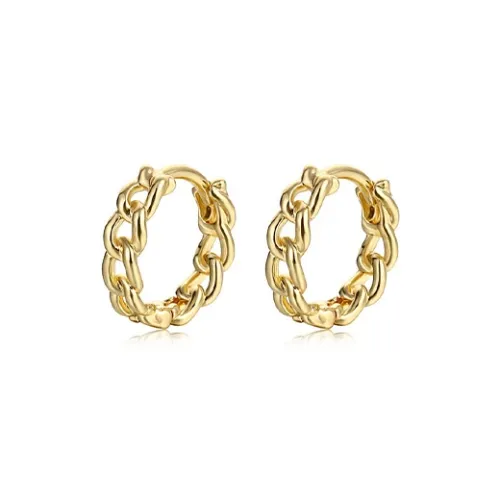 WANLIACC Сплав Chain Twist Серьги-кольца Женские