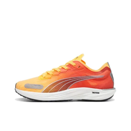 PUMA Liberate Nitro 2 Slip-Resistant Abrasion-Resistant Low Top Casual Running Shoes Women's Yellow Orange PUMA Liberate Nitro 2 Противоскользящий устойчивый к истиранию низкий топ повседневная обувь для бега женский желтый оранжевый
