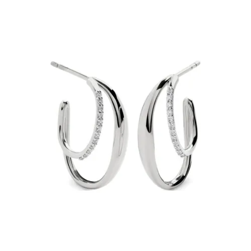 Monica Vinader Переработанный серебряный серьги Women's Silver