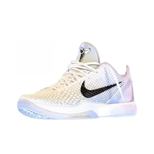 Nike Zoom Kobe 6 Protro PE Устойчивый к истиранию Дышащий Низкий Топ Баскетбольные кроссовки Мужской Белый