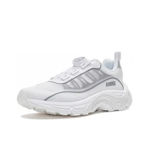 KSWISS Slip-resistant Abrasion-resistant Низкий топ Беговые кроссовки Унисекс Белый Серый