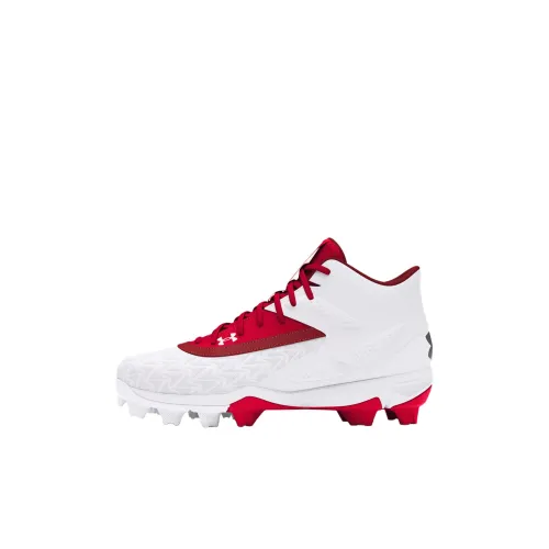 Under Armour Leadoff Slip-resistant Abrasion-resistant MID Топ Тренировочные Кроссовки для Детей Белый Детский