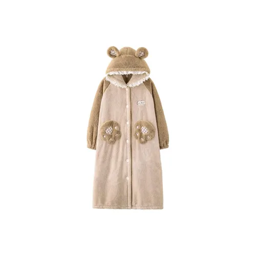 MIOJUER Sleep Халат Женские Khaki