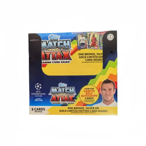 Topps 2017-18 Match Attax UEFA Champions League Game EDITION Коробка Спортивные Карты Целая Коробка