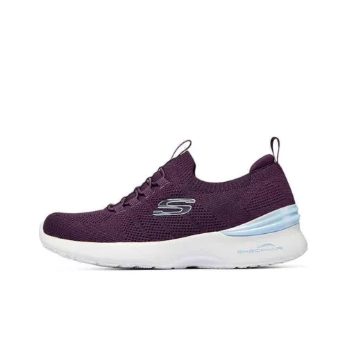 Skechers Sport Амортизация Износостойкий Низкий Топ Casual Женский Темно-фиолетовый