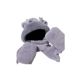 Теплый серый - Шляпа, Перчатки, Шарф 3 в 1