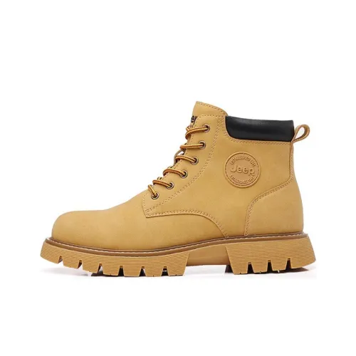 JEEP Короткие Желтые Ботинки Мартинсы Мужские