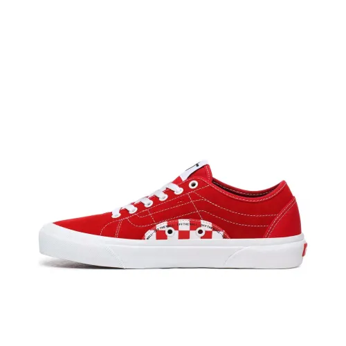 Vans Bess Ni Low Топ Скейтборд Кроссовки Унисекс Красный
