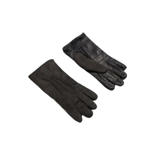 Dunhill Овчина Перчатки Мужские Средне-Серые