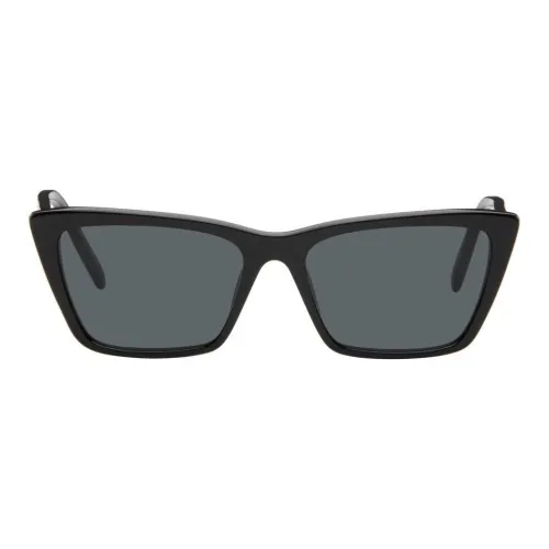 SAINT LAURENT Nylon Butterfly Sunglasses Women's Black