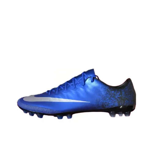 Nike Mercurial Vapor 10 AG Искусственная трава Амортизаторы Slip-resistant Футбольные бутсы Мужской Синий