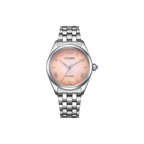 CITIZEN L Series Светильник Кварцевый механизм Нержавеющая сталь Ремешок Часы Женские Розовый циферблат