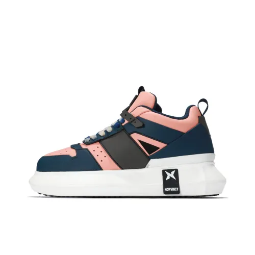 NORVINCY Низкие кроссовки для скейтбординга унисекс глубокий синий розовый