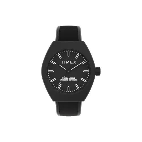 TIMEX Кварцевые часы черный циферблат унисекс