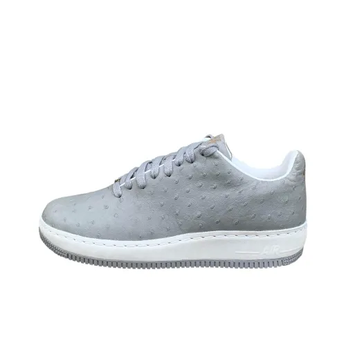 Nike Air Force 1 Supreme Амортизация Износостойкий Низкий Топ Скейтборд Кроссовки Унисекс Серый