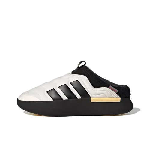 Adidas Adipuff Slip Resistant Abrasion Resistant Низкий Топ Повседневная Обувь Унисекс Белый